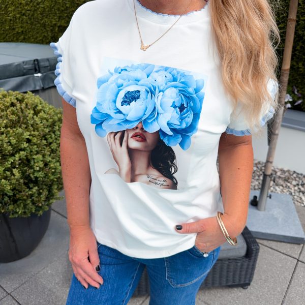 T-Shirt - Blue Flower