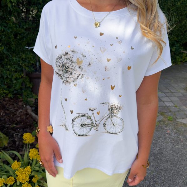 Vit T-Shirt - Beige Bike
