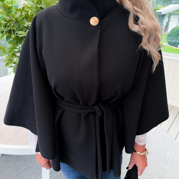 Ponchokappa - Svart