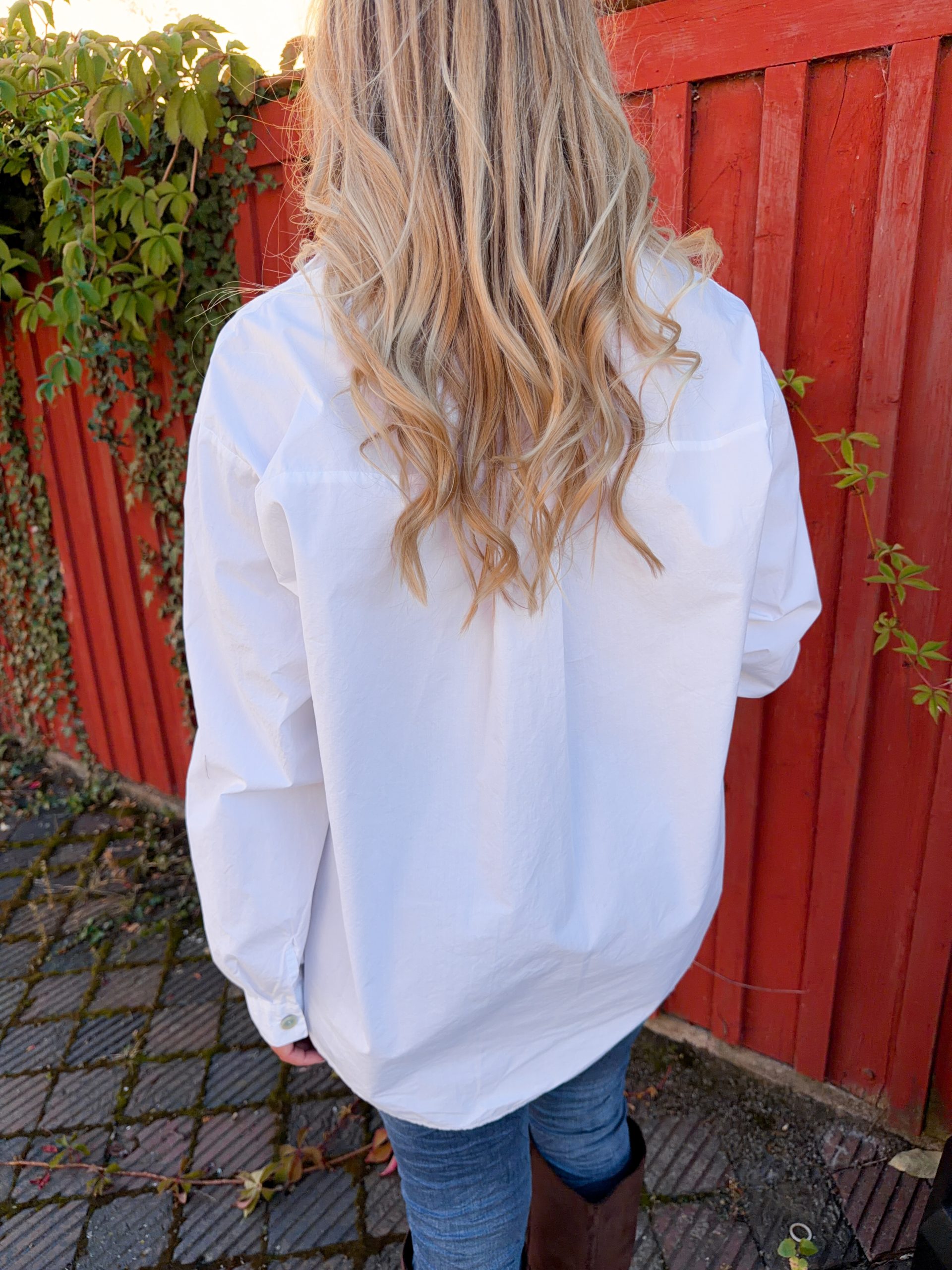 Vit Oversized Skjorta - Bild 5