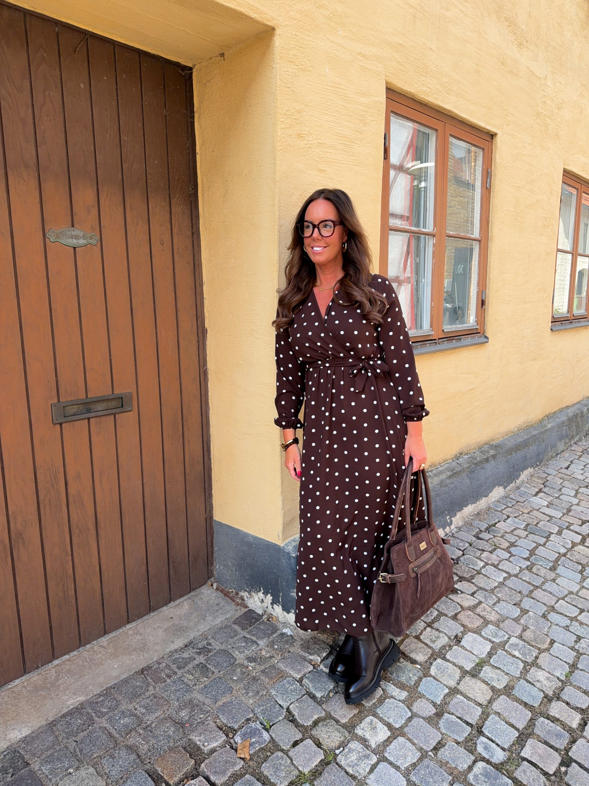 Prickig Långklänning - Brun - Bild 2