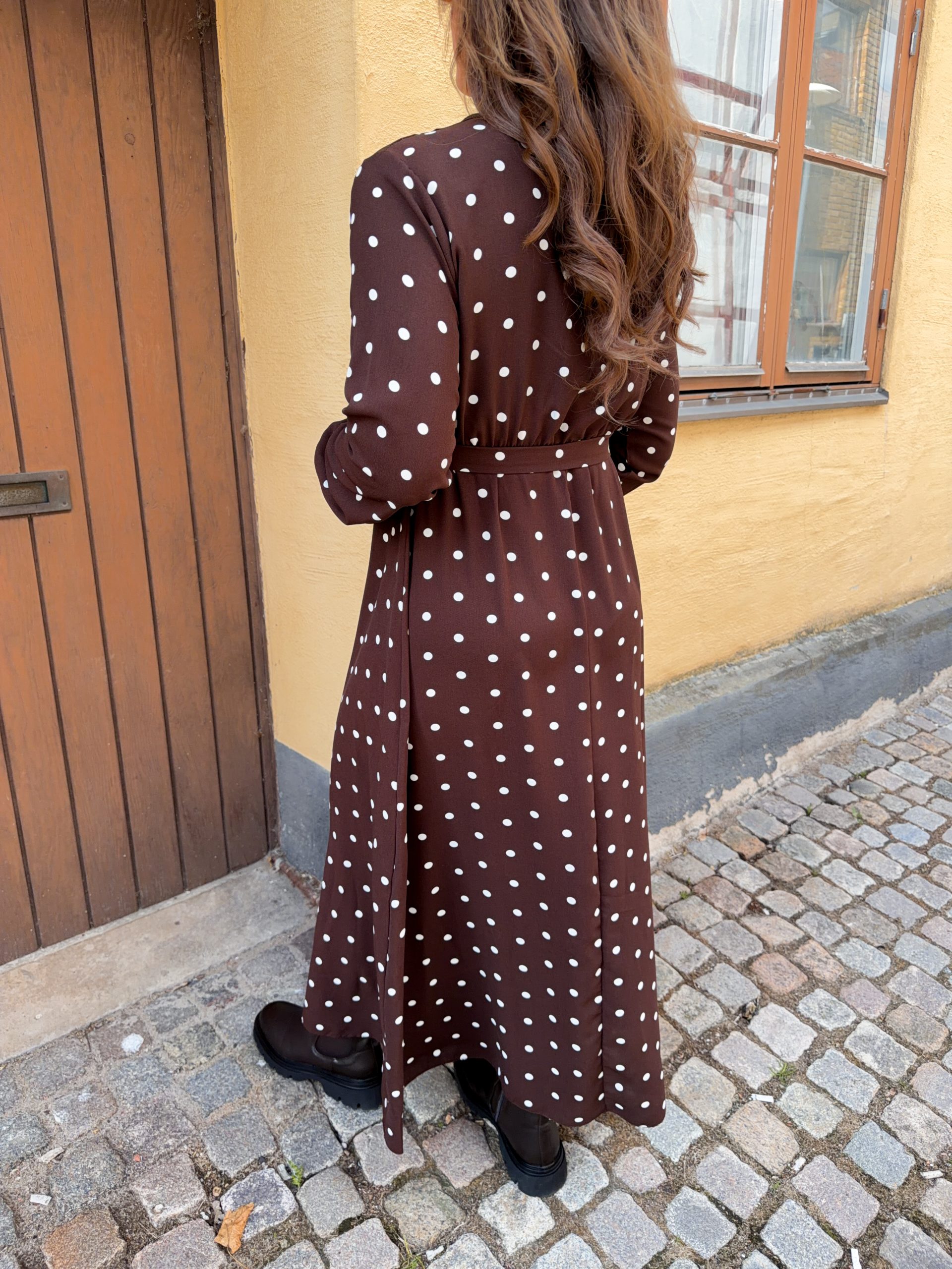 Prickig Långklänning - Brun - Bild 3