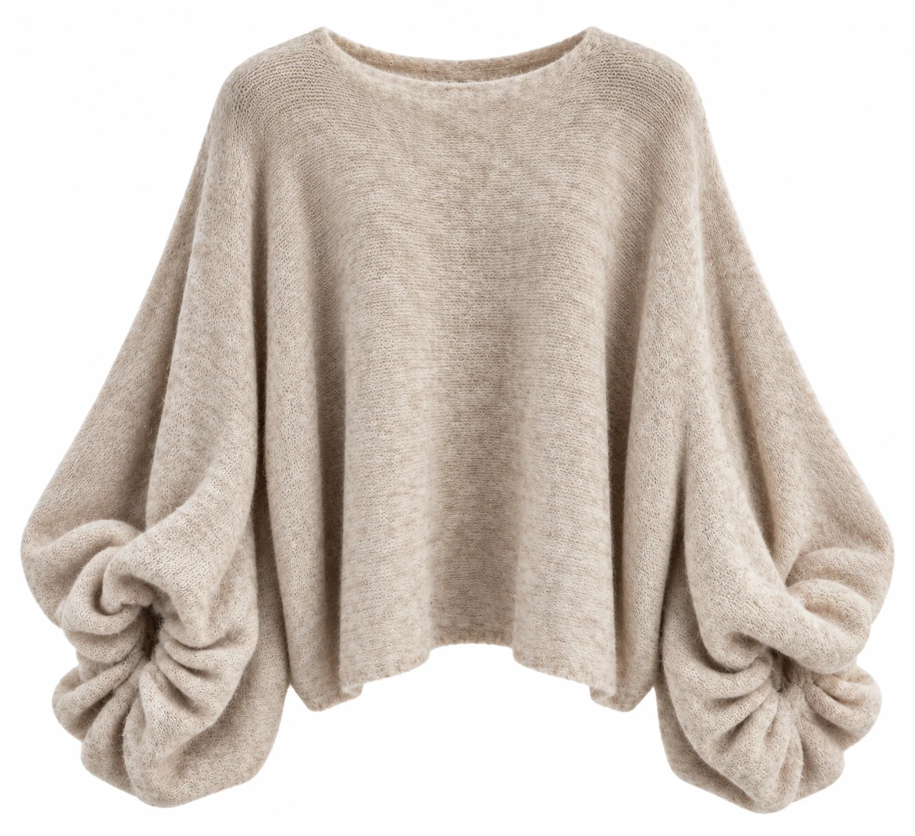 Vera - Romantic Knit Sweater - Cream Melange - Bild 2