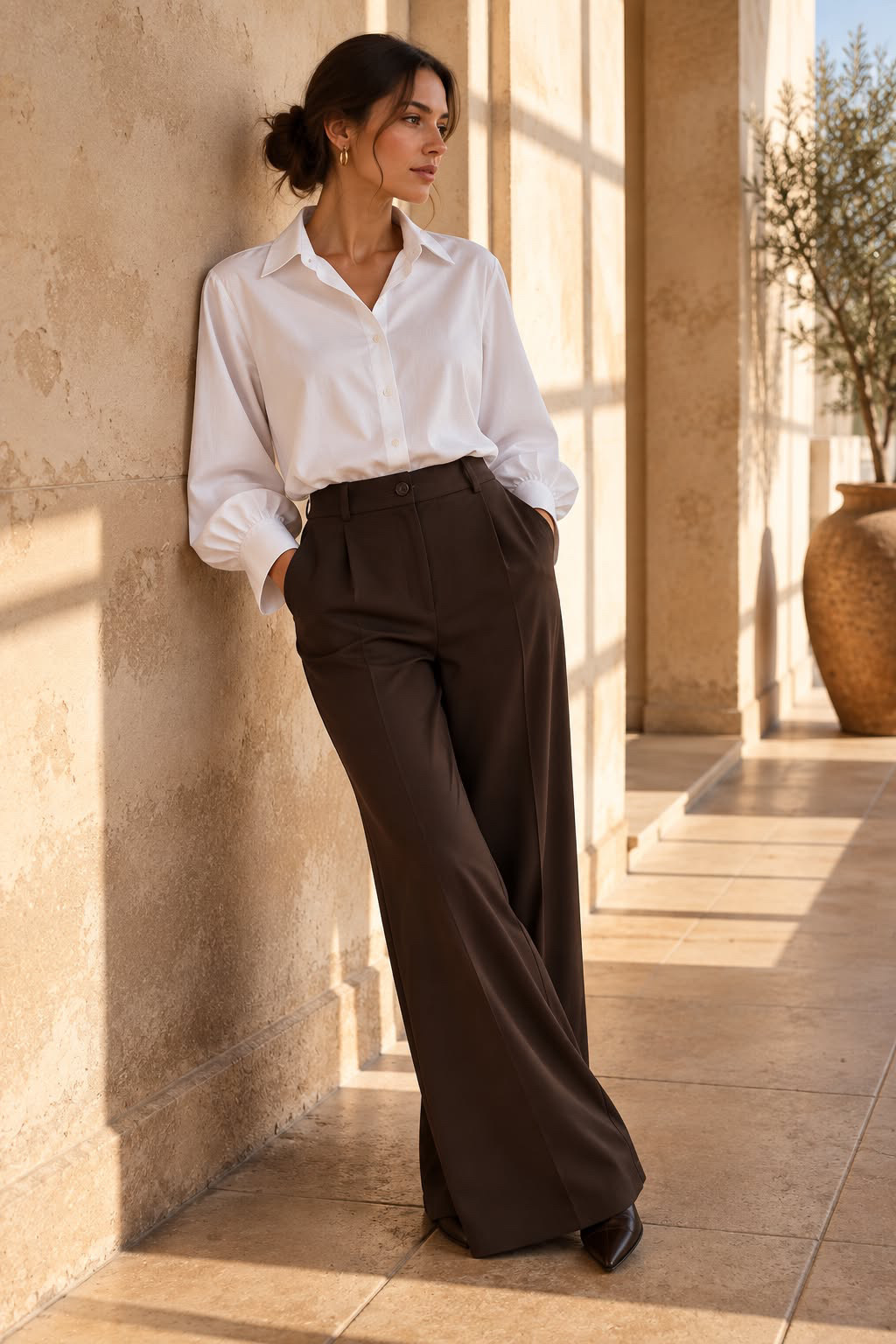 Nicole - Cotton Shirt - White - Bild 2